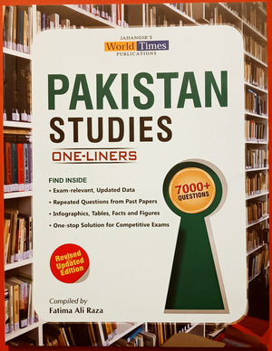 Pak study One Liner Series Compiled By Fatima Ali Raza World Times