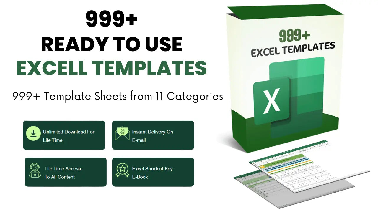 1,000+  Ready to Use Excel Templates Bundle